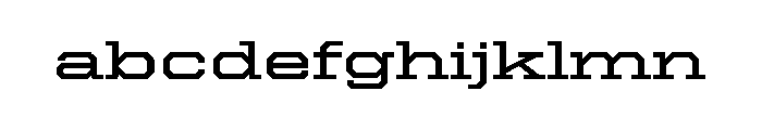 United Serif Extended Medium Font LOWERCASE