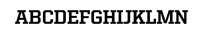 United Serif Regular Bold Font UPPERCASE