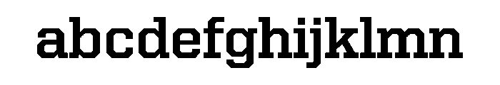 United Serif Regular Bold Font LOWERCASE