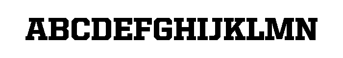 United Serif Regular Heavy Font UPPERCASE