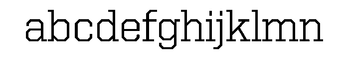 United Serif Regular Light Font LOWERCASE
