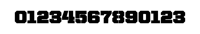 United Serif Regular Stencil Font OTHER CHARS