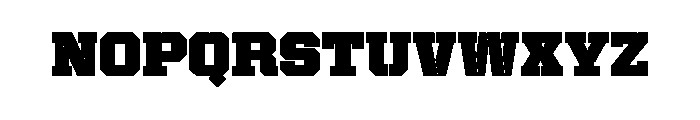 United Serif Regular Stencil Font LOWERCASE
