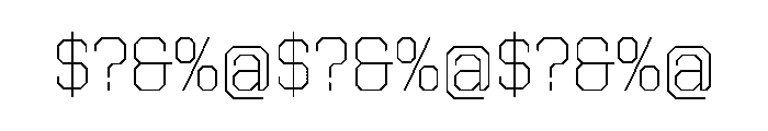 United Serif Regular Thin Font OTHER CHARS