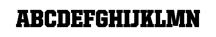 United Serif Semi Condensed Black Font UPPERCASE