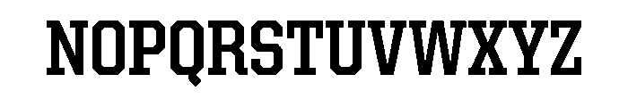 United Serif Semi Condensed Bold Font UPPERCASE