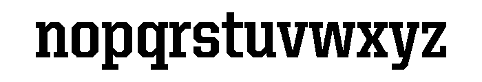 United Serif Semi Condensed Bold Font LOWERCASE
