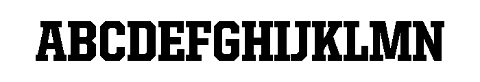 United Serif Semi Condensed Heavy Font UPPERCASE