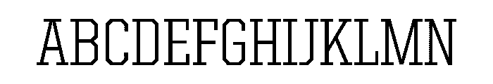 United Serif Semi Condensed Light Font UPPERCASE