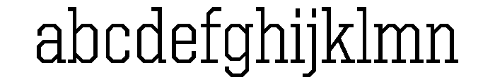 United Serif Semi Condensed Light Font LOWERCASE