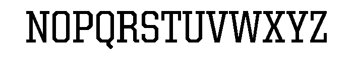United Serif Semi Condensed Medium Font UPPERCASE