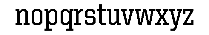 United Serif Semi Condensed Medium Font LOWERCASE