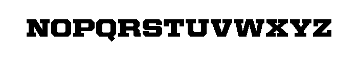 United Serif Semi Extended Black Font UPPERCASE