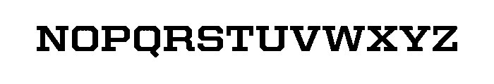United Serif Semi Extended Bold Font UPPERCASE