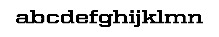 United Serif Semi Extended Bold Font LOWERCASE
