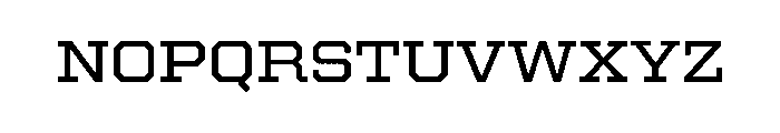 United Serif Semi Extended Medium Font UPPERCASE