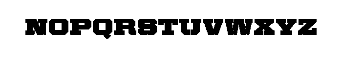 United Serif Semi Extended Stencil Font UPPERCASE