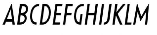 Uomo Condensed Regular Italic Font UPPERCASE