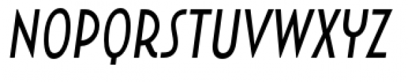 Uomo Condensed Regular Italic Font LOWERCASE