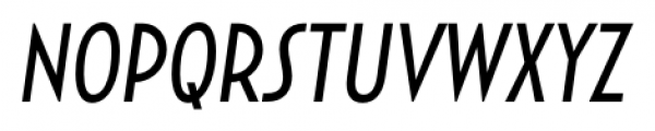 Uomo Condensed Italic Font UPPERCASE