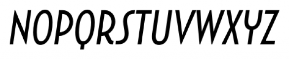 Uomo Condensed Italic Font LOWERCASE