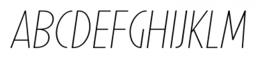Uomo Condensed Light Italic Font UPPERCASE