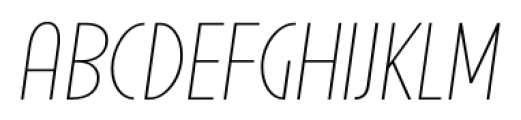 Uomo Condensed Light Italic Font LOWERCASE
