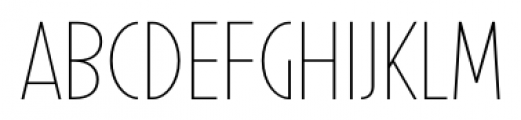 Uomo Condensed Light Font UPPERCASE