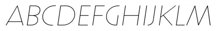 Uomo Light Italic Font UPPERCASE