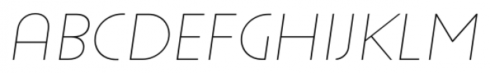 Uomo Light Italic Font LOWERCASE