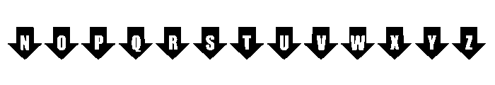 Up Down Regular Font LOWERCASE