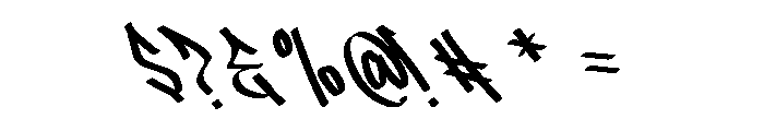 Uptown Cracker Font OTHER CHARS