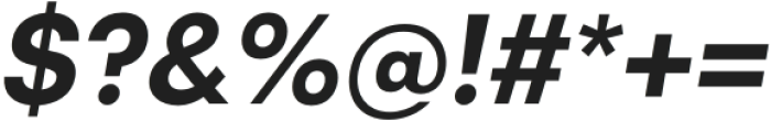 UpMax Bold Italic otf (700) Font OTHER CHARS