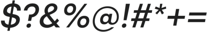 UpMax Medium Italic otf (500) Font OTHER CHARS