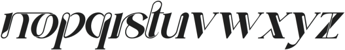 Upheaval Shattered Regular Italic otf (400) Font LOWERCASE