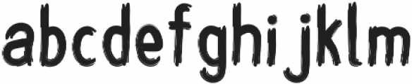 Upright Brush ttf (400) Font LOWERCASE
