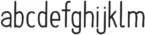 Upright Regular otf (400) Font LOWERCASE
