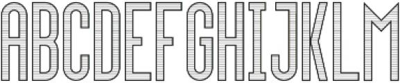 Upside-Stripe Regular otf (400) Font LOWERCASE