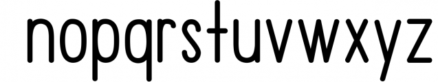 Upright - A Handwritten Sans Serif 2 Font LOWERCASE