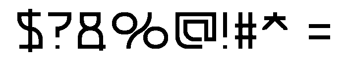 UPCHARGE Font OTHER CHARS