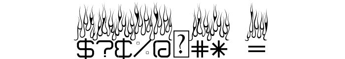 Up In Flames Font OTHER CHARS