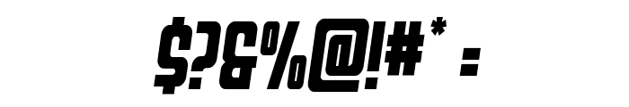 Upper Punch Semi-Italic Font OTHER CHARS