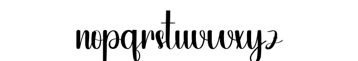 Upright Font LOWERCASE