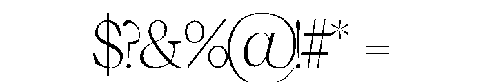 Upstair Serif Regular Font OTHER CHARS