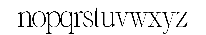 Upstair Serif Regular Font LOWERCASE