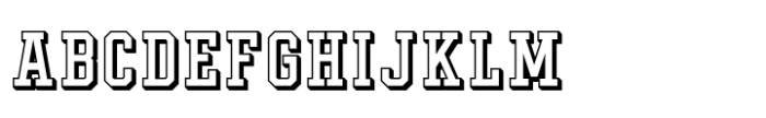 UPSTATE Shadow-Outline Font UPPERCASE