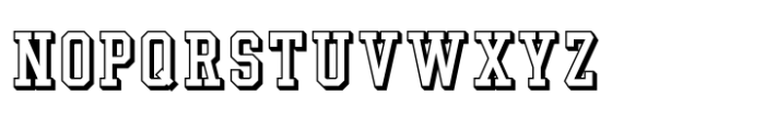 UPSTATE Shadow-Outline Font UPPERCASE