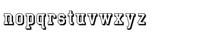 UPSTATE Shadow-Outline Font LOWERCASE