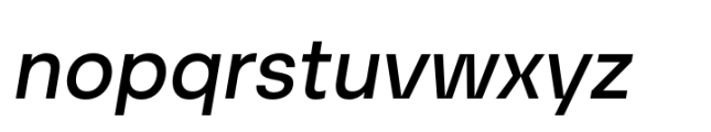 UpMax Medium Italic Font LOWERCASE