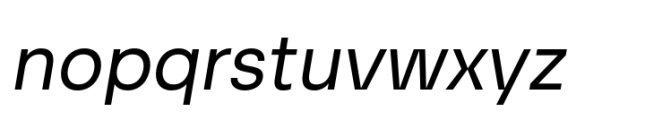 UpMax Regular Italic Font LOWERCASE